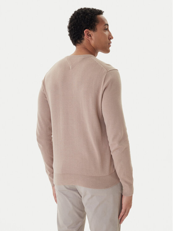 Tommy Hilfiger Tommy Hilfiger Sveter Essential MW0MW14745 Béžová Regular Fit