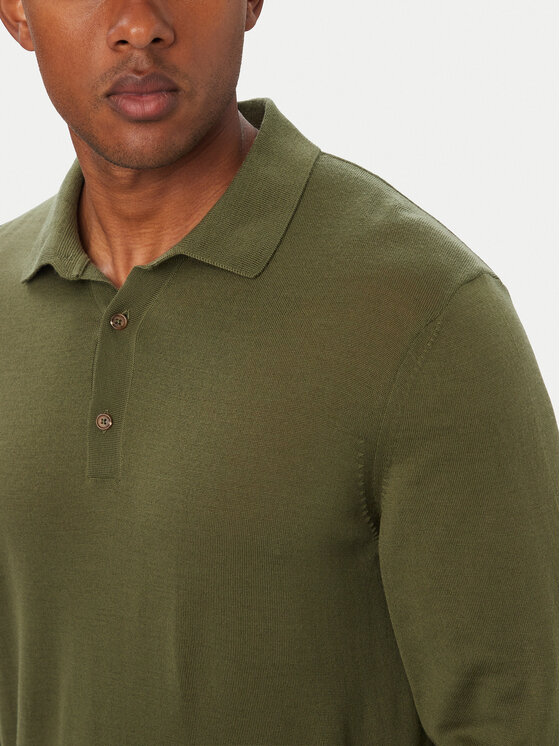BOSS BOSS Polo marškinėliai H-Lancione 50565503 Tamsiai žalia Regular Fit