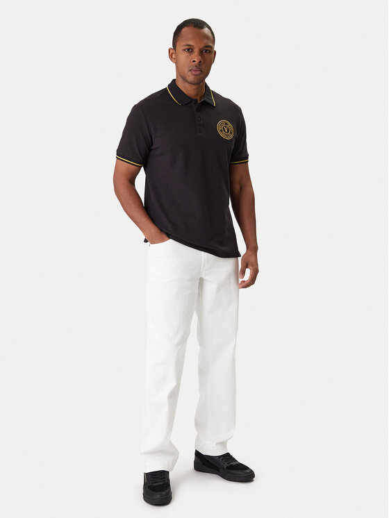 Versace Jeans Couture Versace Jeans Couture Polokošeľa 80GAGT03 CJ01T Čierna Regular Fit