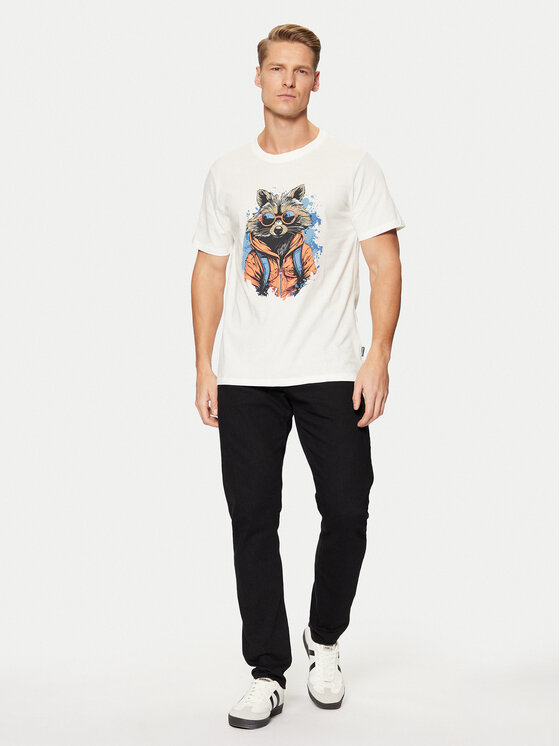 Blend Blend T-Shirt 20717754 Biały Regular Fit