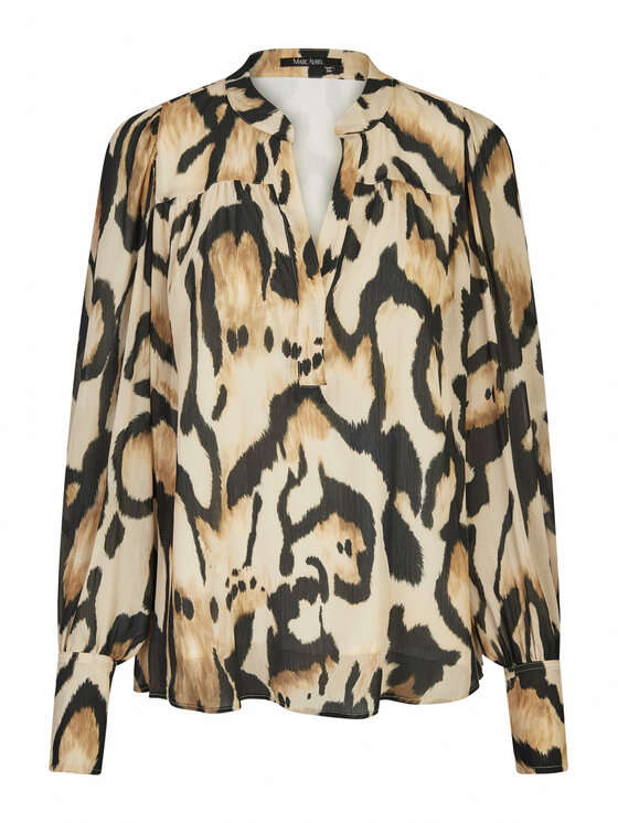 Marc Aurel Marc Aurel Majica 6025 1016 24625 Bež Relaxed Fit