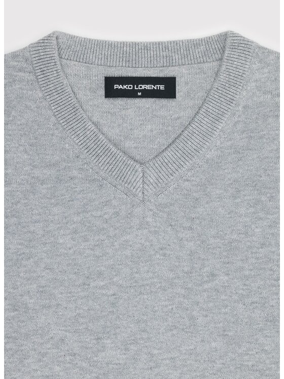 Pako Lorente Pako Lorente Sweter P26WN-2X-010 Szary jasny Straight Fit