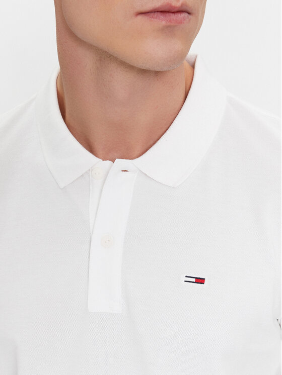 Tommy Jeans Tommy Jeans Polo DM0DM18312 Bianco Slim Fit
