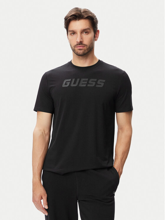 Guess Tricou Z6YI26 K5090 Negru Regular Fit