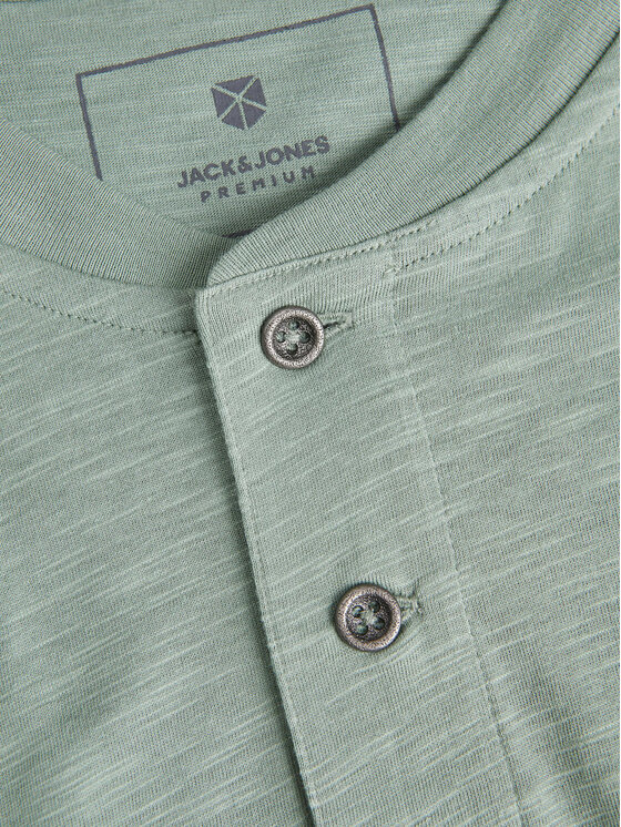 Jack & Jones Jack & Jones T-Shirt Jprblunixs 12257965 Zielony Slim Fit