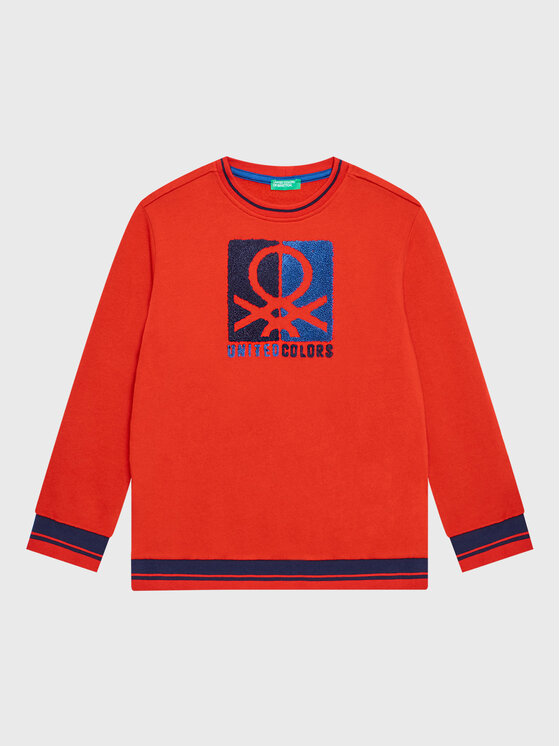 United Colors Of Benetton Mikina 3J68C105S Červená Regular Fit