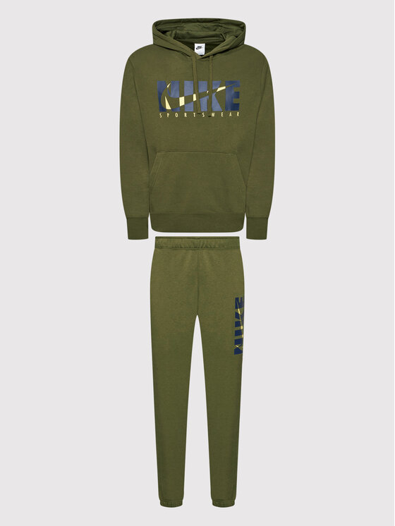 Nike Nike Dres Sportswear Graphic DD5242 Zielony Regular Fit