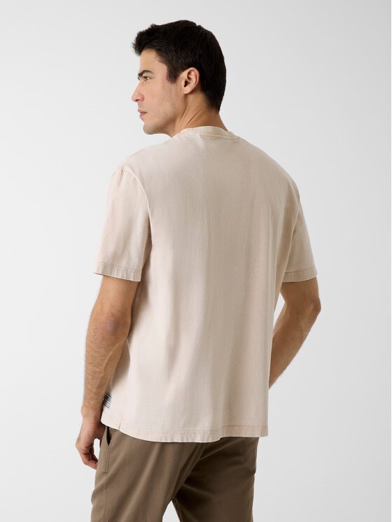 Guess Guess T-Shirt 181814 Beżowy Classic Fit