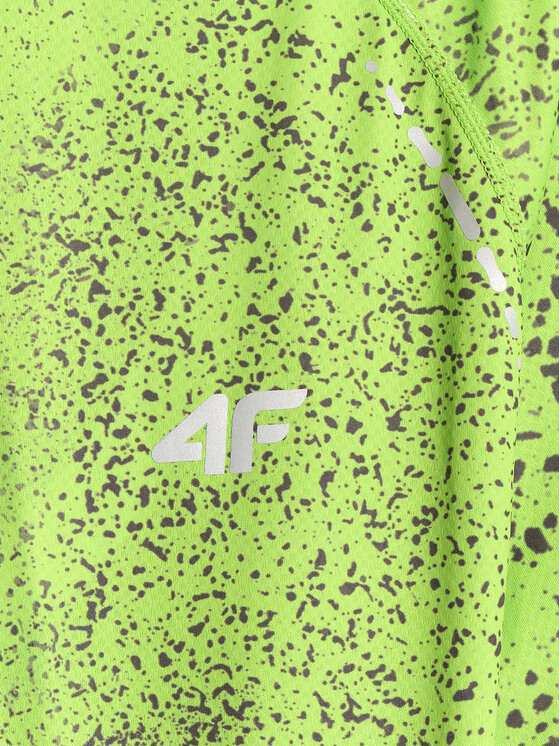 4F 4F Koszulka techniczna FLOW MOTION Zielony Regular Fit