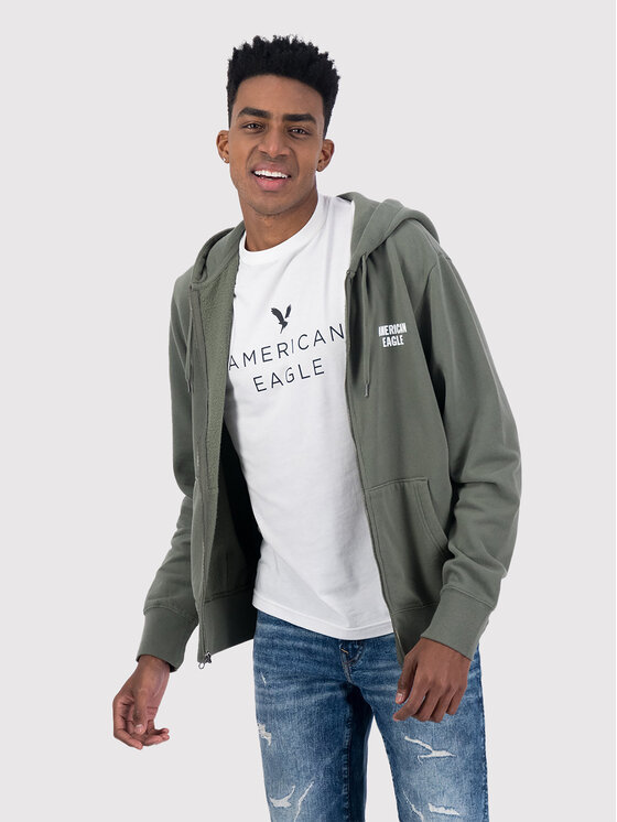 American Eagle Sweatshirt 019-0196-1658 Grün Regular Fit | Modivo.de