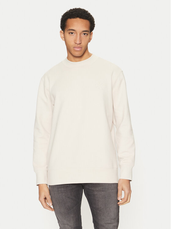 Calvin Klein Jeans Calvin Klein Jeans Sweatshirt Interlock J30J326754 Beige Regular Fit