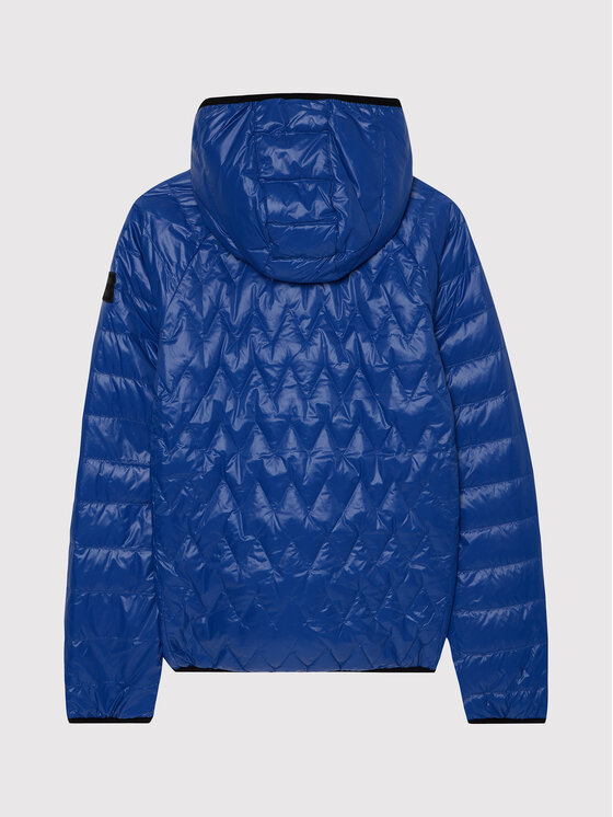 Giubbotto piumino J26457 M Blu scuro Regular Fit