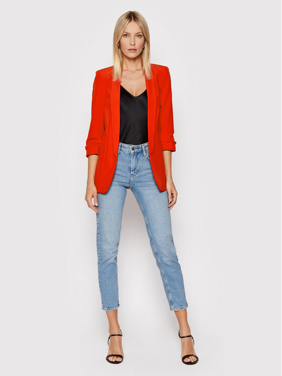 Pieces Pieces Zakó Boss 17090996 Piros Regular Fit