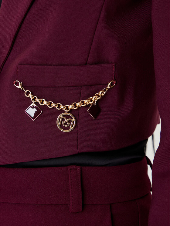 Rinascimento Rinascimento Bolero CFC0126215003 Bordo rdeča Regular Fit