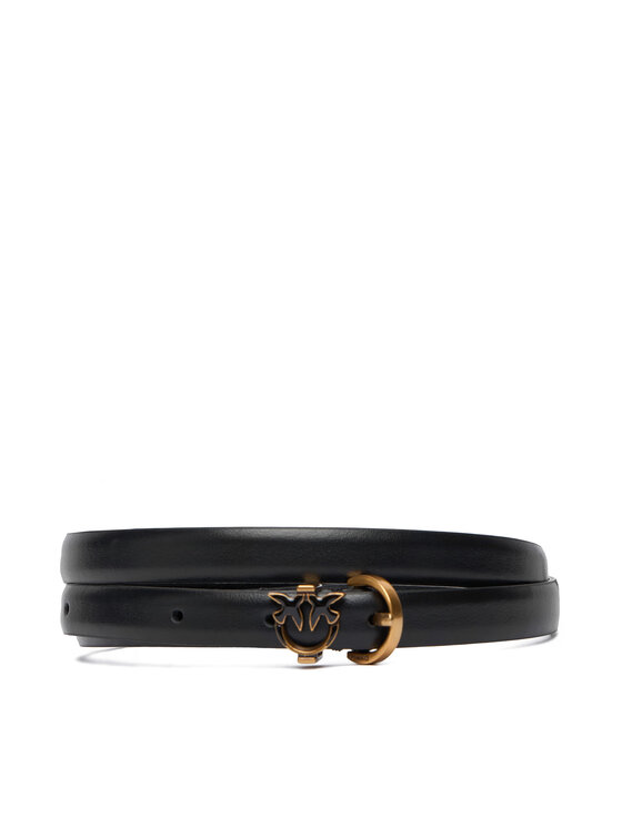 PINKO PINKO Pásek Tamboril H1,4 Belt 20252 PLT01 105482.A2QP Černá
