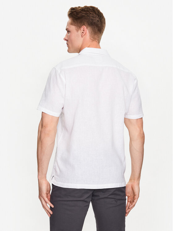 Lindbergh Lindbergh Košile 30-203319 Bílá Relaxed Fit