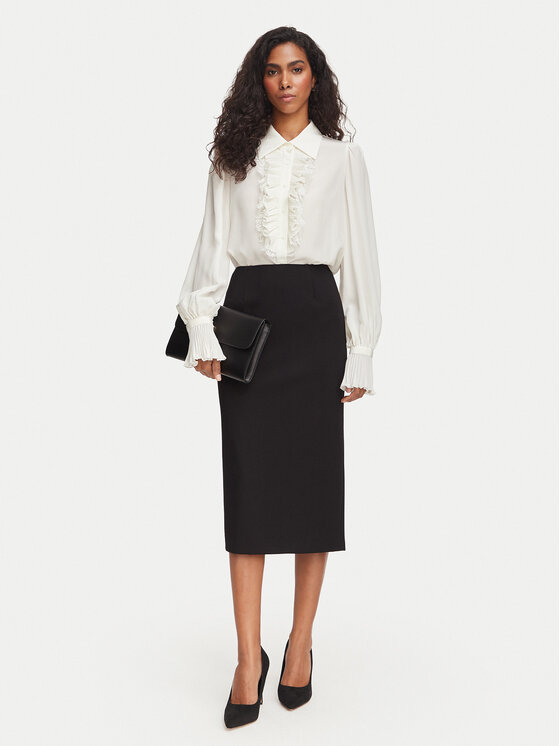 Luisa Spagnoli Luisa Spagnoli Fustă tip creion Florina 543482 Negru Regular Fit