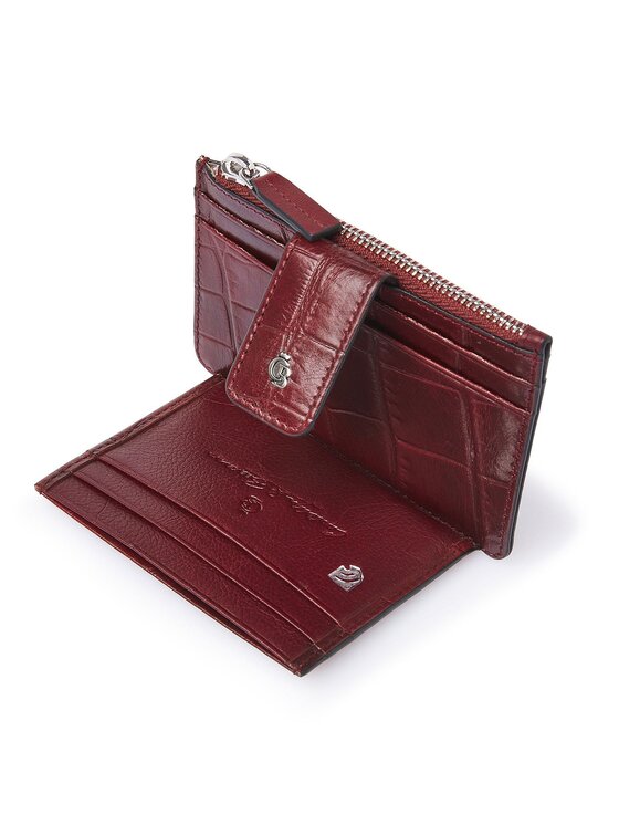 Castelijn & Beerens Castelijn & Beerens Etui na karty kredytowe 332789 Bordowy