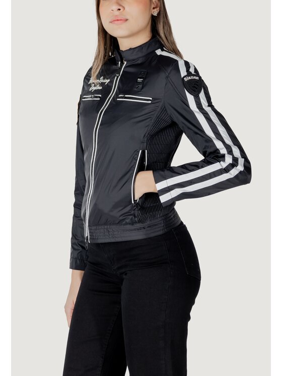 Blauer Blauer Giacca di pelle CATHERINE Nero Slim Fit