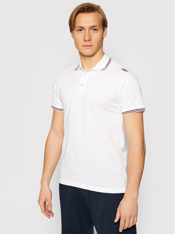 CMP Polokošeľa 39D8367 Biela Regular Fit