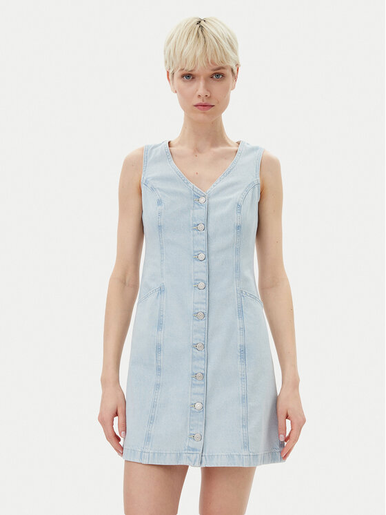 Levi's® Levi's® Rochie de blugi Vianna Vest 001WL-0000 Albastru celest Regular Fit