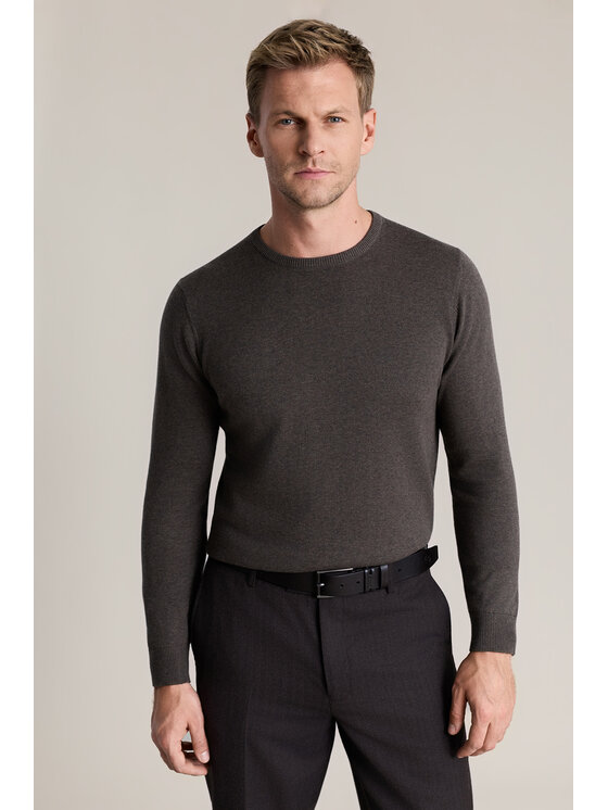 Lancerto Lancerto Sweter Christopher SW073226000032 Brązowy Regular Fit