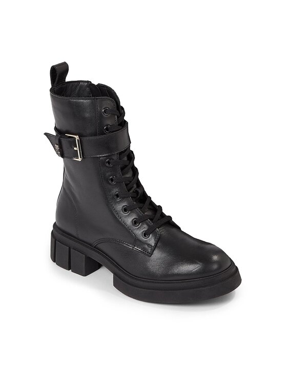 Tommy Hilfiger Tommy Hilfiger Ορειβατικά παπούτσια Cool Feminine Bikerboot FW0FW07322 Μαύρο