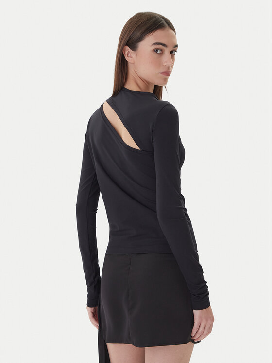 PINKO PINKO Bluzka Corazon 106085 A308 Czarny Regular Fit