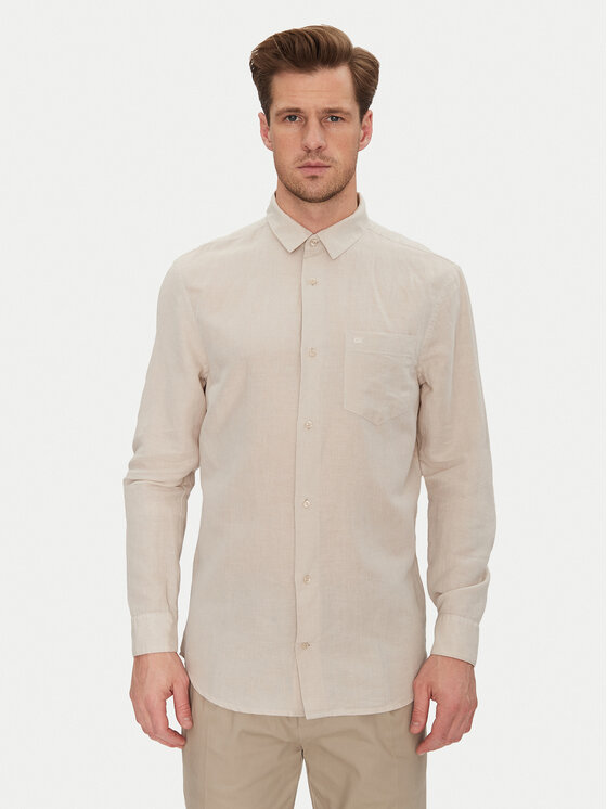 Calvin Klein Calvin Klein Ing K10K114488 Bézs Regular Fit