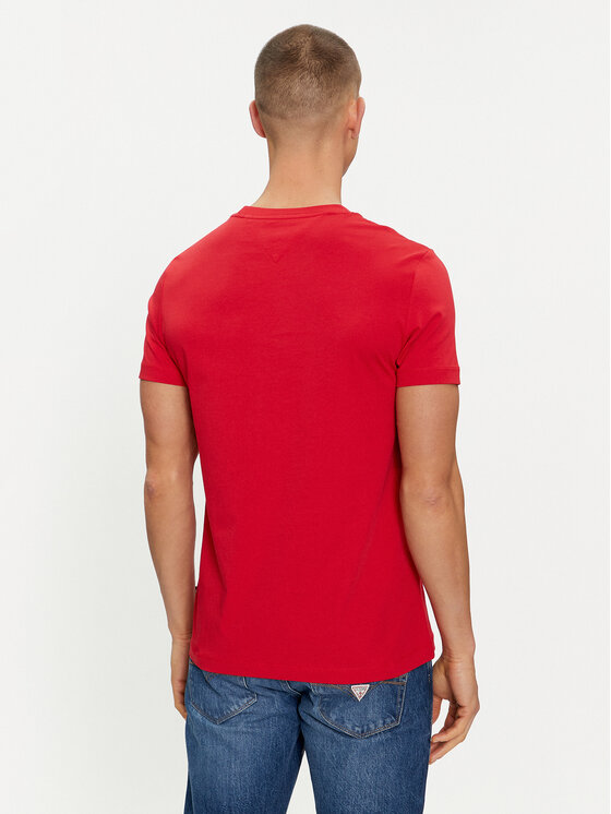 Tommy Hilfiger Tommy Hilfiger T-särk Stripe Chest MW0MW34428 Punane Regular Fit