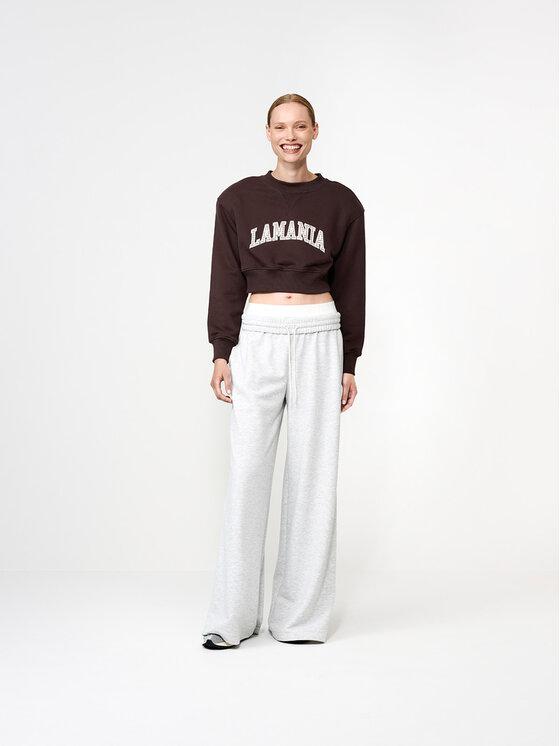 La Mania La Mania Mikina SASHA Hnědá Classic Fit