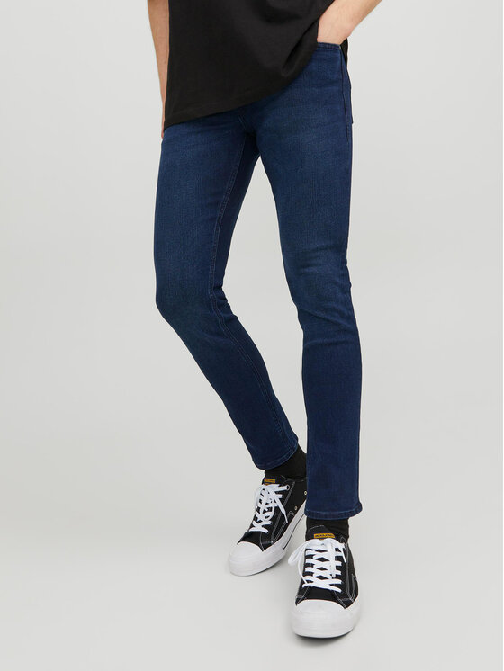 Jack&Jones Džinsi Glenn 12237358 Tumši zils Slim Fit