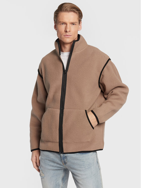 Redefined Rebel Redefined Rebel Fliso džemperis Gregory 213184 Smėlio Loose Fit