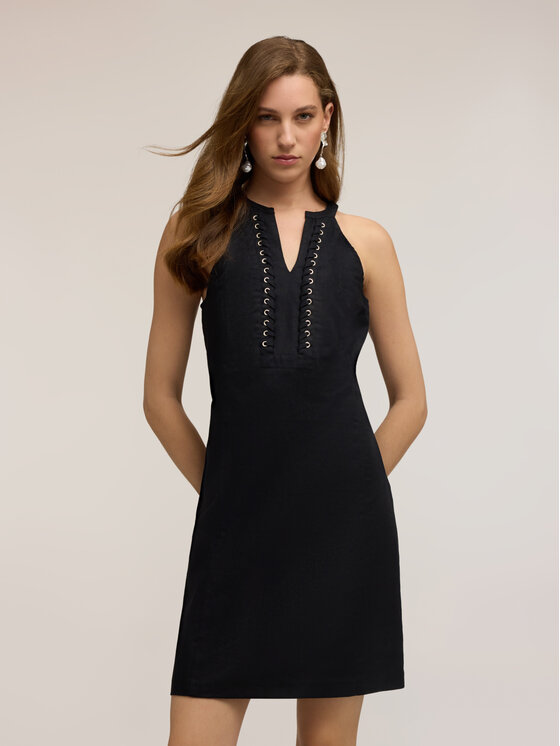 Motivi Motivi Abito da cocktail 700XQ003617N0Z3 Nero Regular Fit