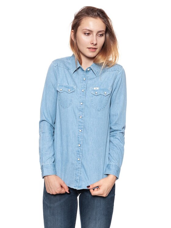 Lee Lee Camicia WESTERN SHIRT Blu Regular Fit