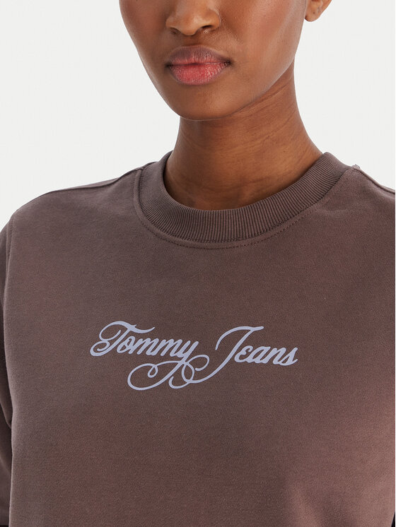Tommy Jeans Tommy Jeans Bluză Essential DW0DW21922 Maro Regular Fit