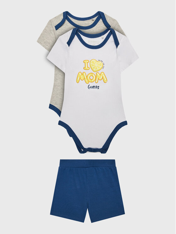 Guess Set 2 perechi de body și pantaloni scurți P3GG02 KAEE0 Colorat Regular Fit