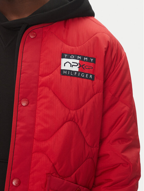 Tommy Hilfiger Tommy Hilfiger Bunda pro přechodné období F1 Movie MW0MW41369 Červená Regular Fit