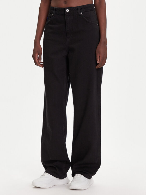 HUGO HUGO Traperice Leni_B 50548982 Crna Loose Fit