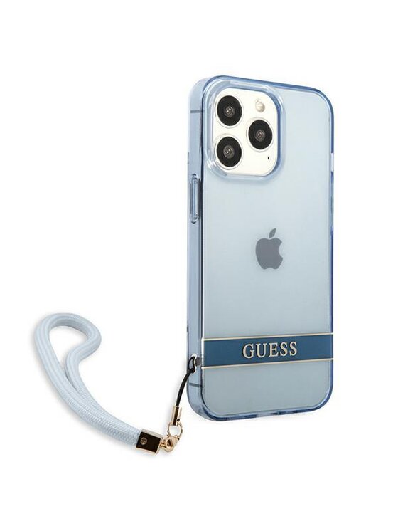 Guess Guess Etui na telefon iPhone 13 Pro Niebieski