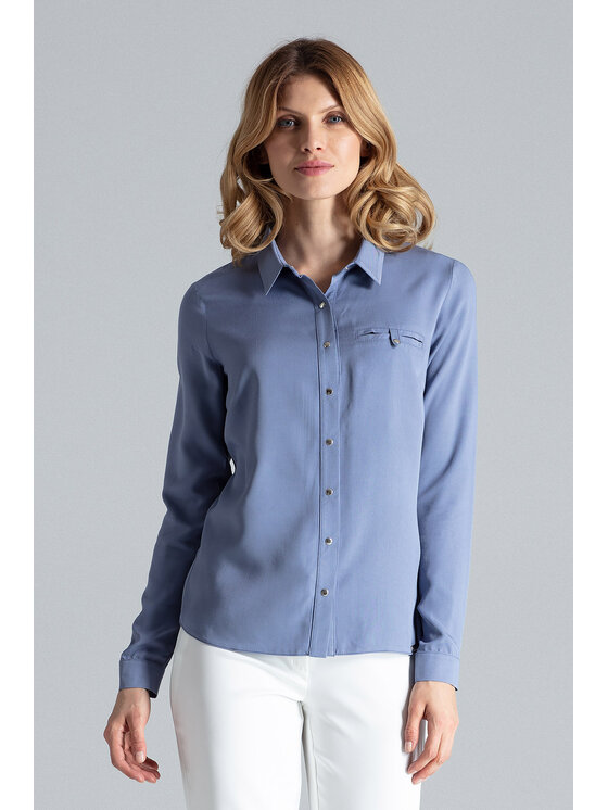 FIGL FIGL Košeľa M581 Modrá Regular Fit