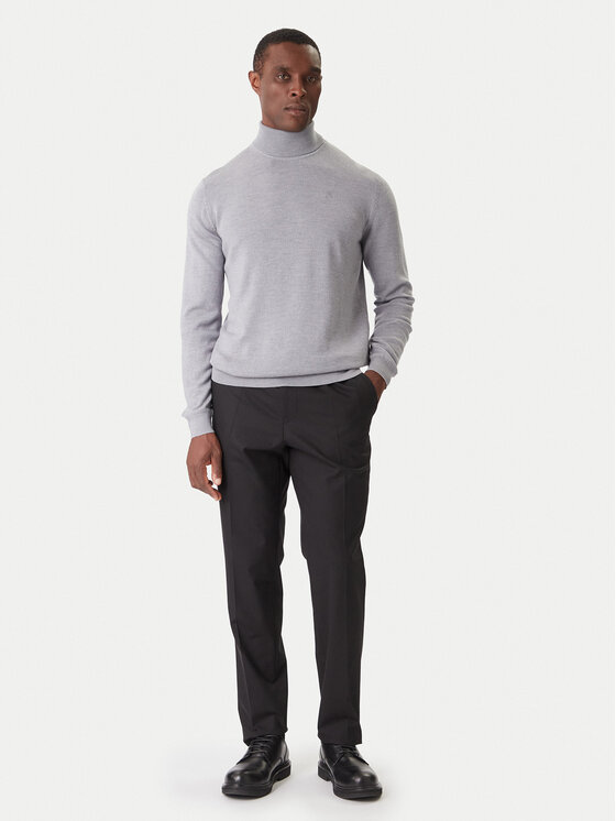 KARL LAGERFELD KARL LAGERFELD Bluză cu gât 655058 554399 Gri Regular Fit