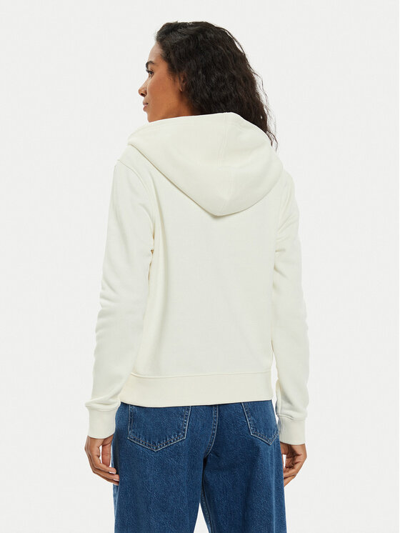 Guess Jeans Guess Jeans Felpa W4BQ03 KC811 Écru Regular Fit