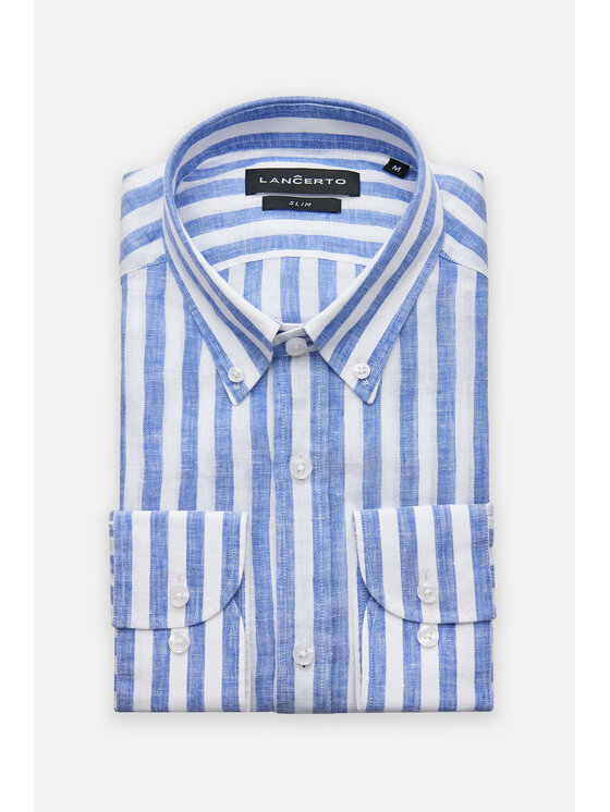 Lancerto Lancerto Koszula Charline KO073124000024 Niebieski Slim Fit
