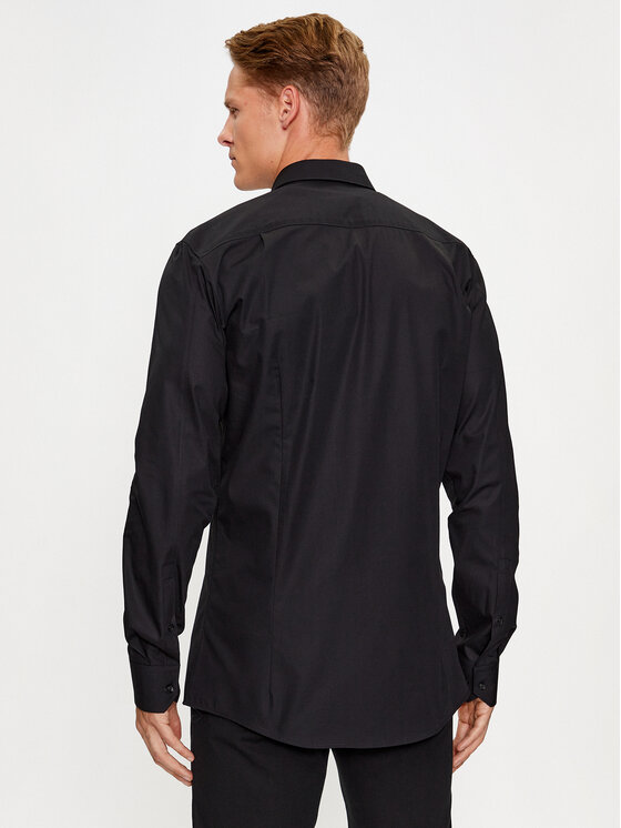 HUGO Hugo Риза Elisha02 50495087 Черен Extra Slim Fit