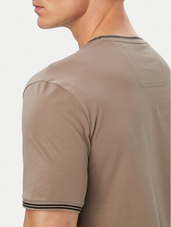 BOSS BOSS T-Shirt Taul 50521245 Tmavě béžová Regular Fit