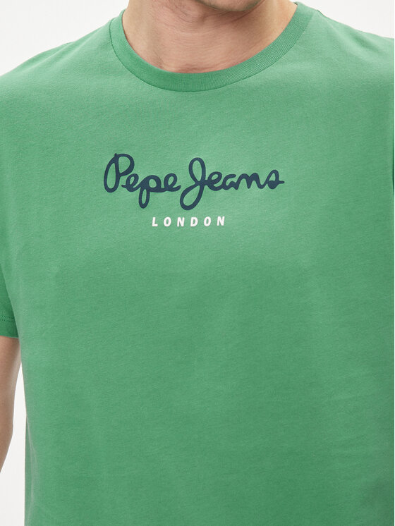 Pepe Jeans Pepe Jeans Marškinėliai Eggo N PM508208 Žalia Regular Fit
