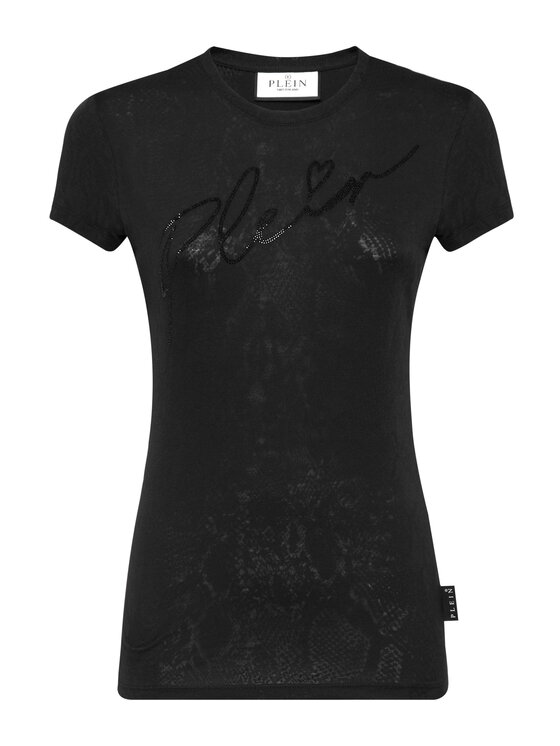 PHILIPP PLEIN PHILIPP PLEIN Tričko 1905 Čierna Regular Fit