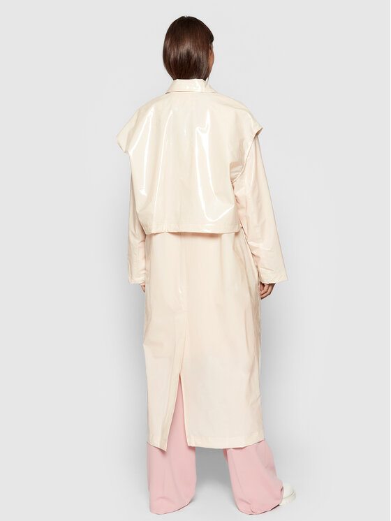 Remain Remain Μπουφάν αδιάβροχο Hana RM672 Μπεζ Loose Fit