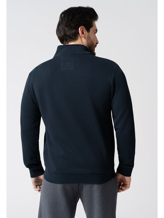 Volcano Volcano Bluza B-POPLAR Granatowy Regular Fit
